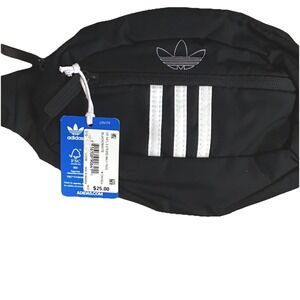 Adidas National 3-Stripe Waist Pack Fanny Pack Black